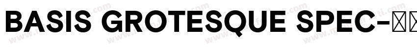 BASIS GROTESQUE SPEC字体转换